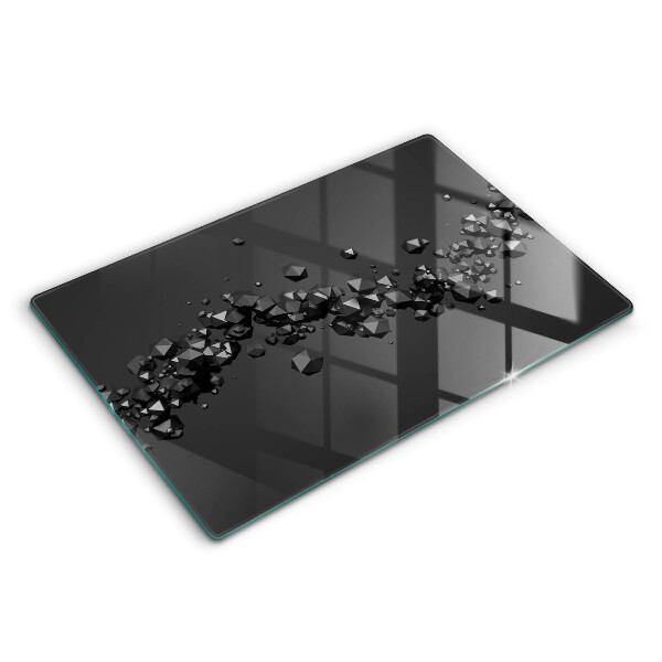 Steklena podloga za rezanje Abstrakcija 3D oblik