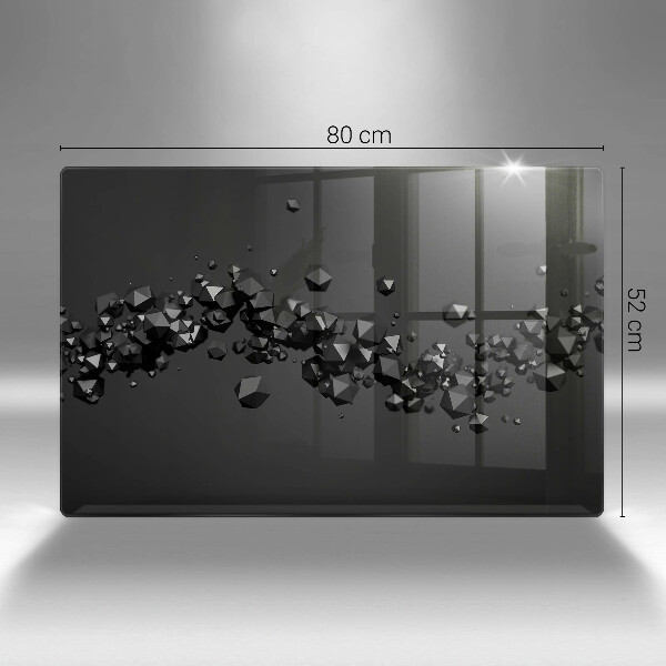 Steklena podloga za rezanje Abstrakcija 3D oblik