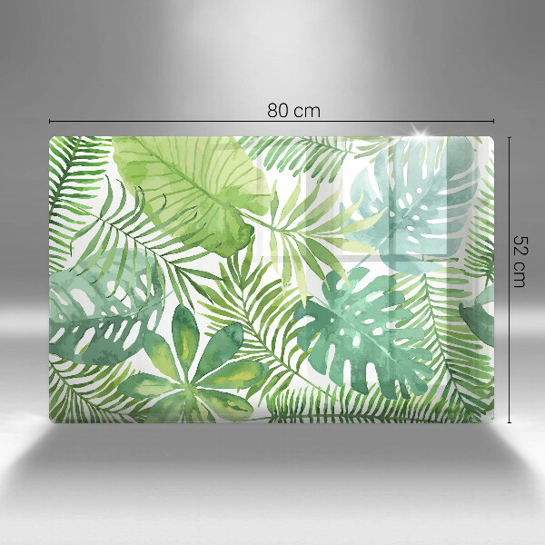 Steklena podloga za rezanje Akvarelni boho listi