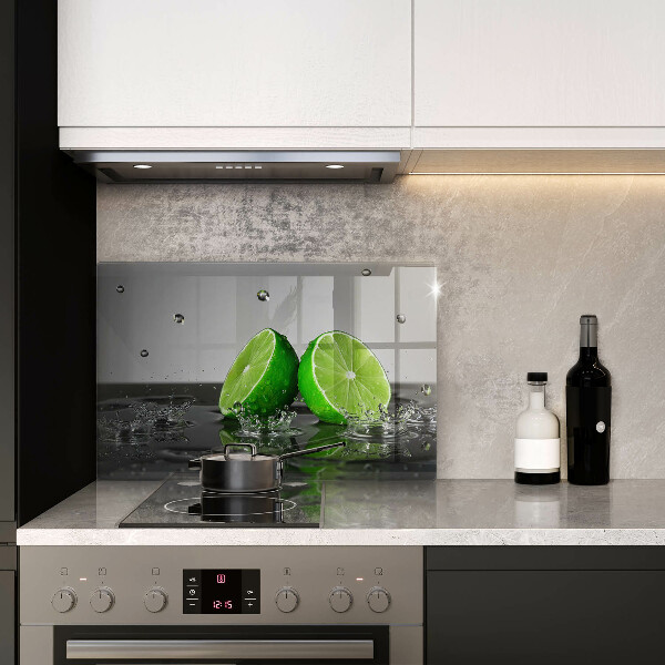 Steklena podloga za rezanje Sočne limete in voda