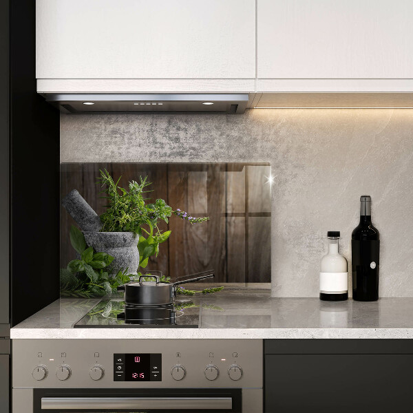 Steklena podloga za rezanje Sadi zelišča in les