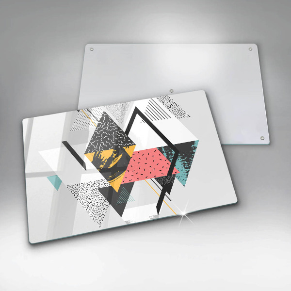 Steklena podloga za rezanje Abstraktni trikotniki