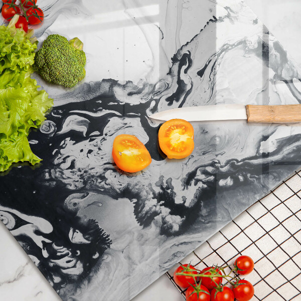 Steklena podloga za rezanje Abstrakcija črnila