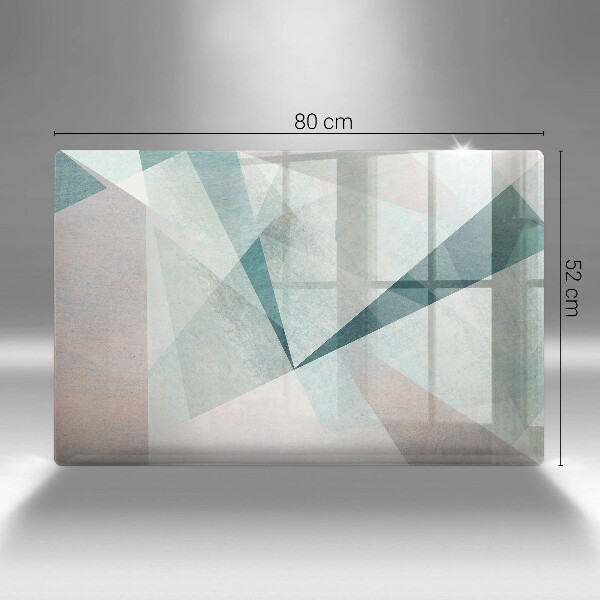 Steklena podloga za rezanje Ostra abstrakcija