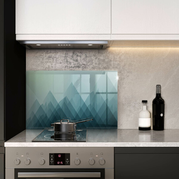 Steklena podloga za rezanje Abstraktne gore