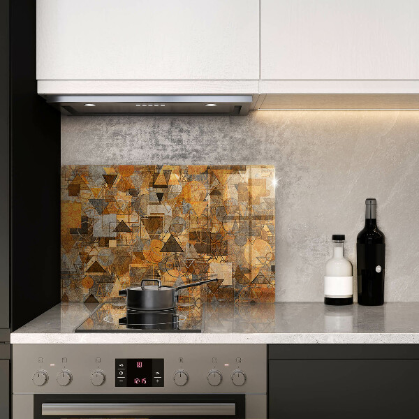 Steklena podloga za rezanje Brezšivni vzorec geometrijskih likov