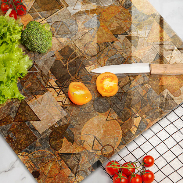 Steklena podloga za rezanje Brezšivni vzorec geometrijskih likov