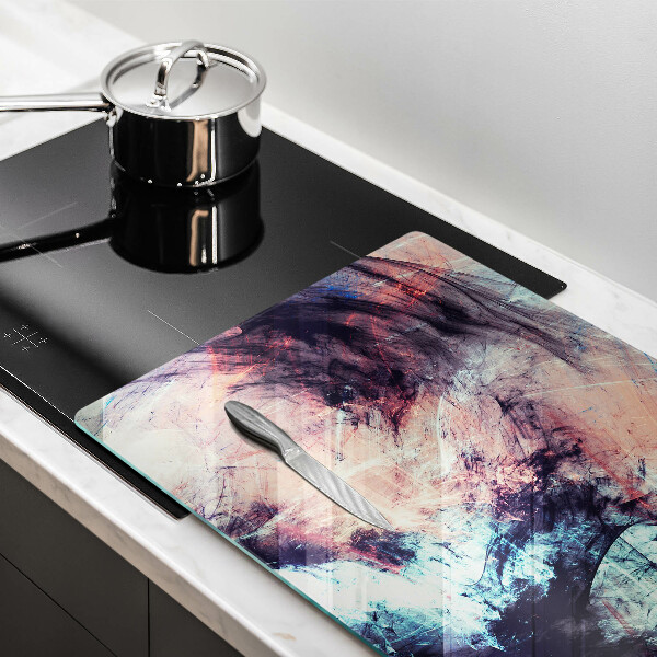 Steklena podloga za rezanje Naslikana abstrakcija