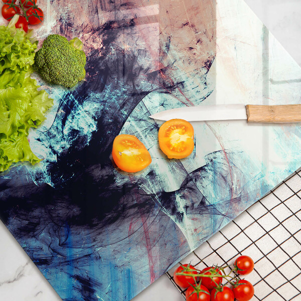 Steklena podloga za rezanje Naslikana abstrakcija