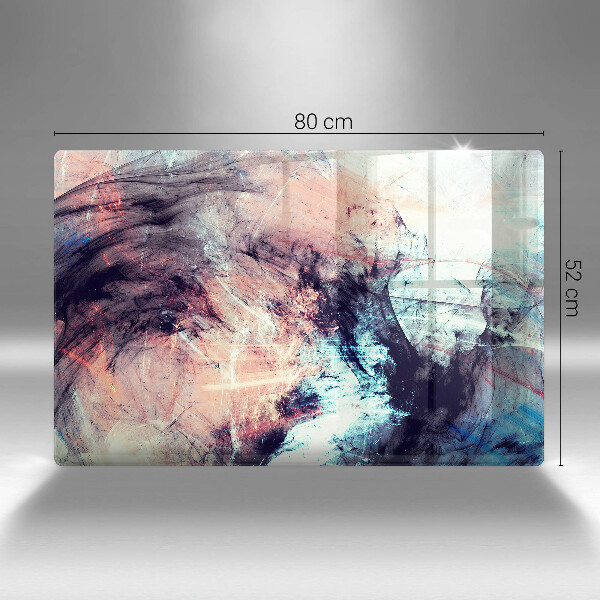 Steklena podloga za rezanje Naslikana abstrakcija