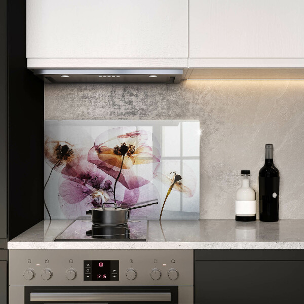 Steklena podloga za rezanje Nežni cvetovi