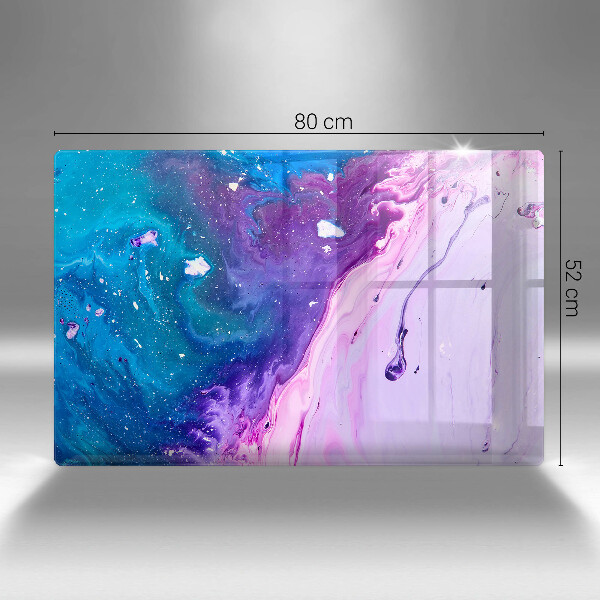 Steklena podloga za rezanje Abstraktna črnila