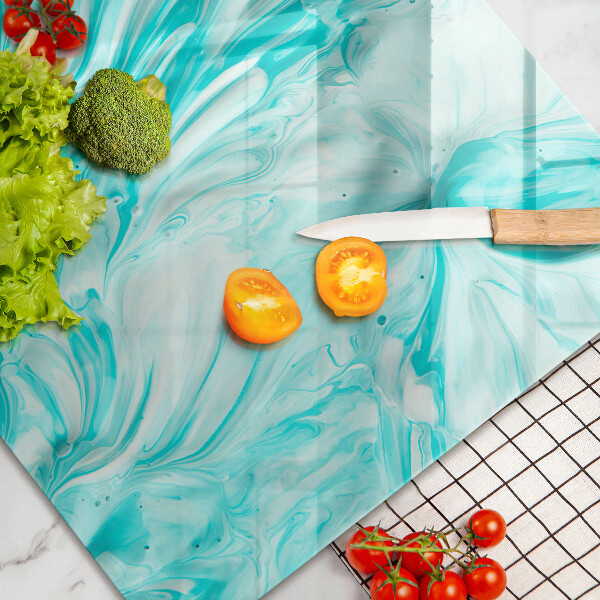 Steklena podloga za rezanje Abstraktne barve