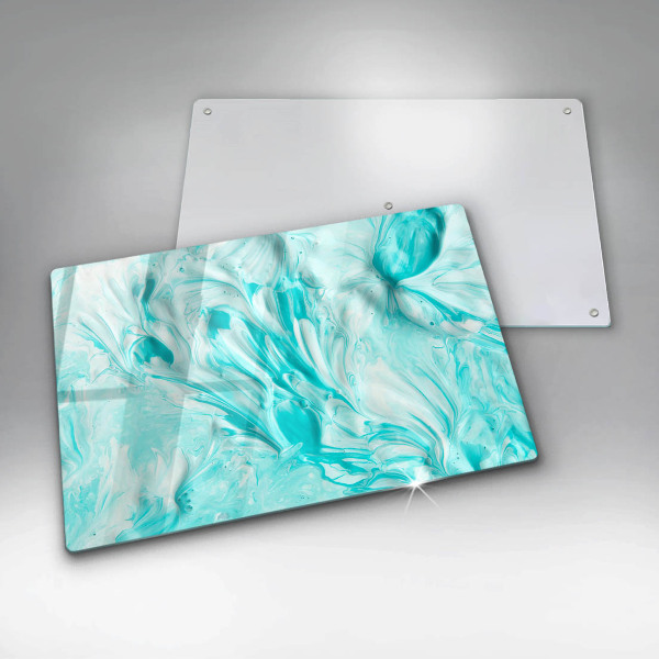 Steklena podloga za rezanje Abstraktne barve