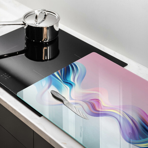 Steklena podloga za rezanje Pastelna abstrakcija