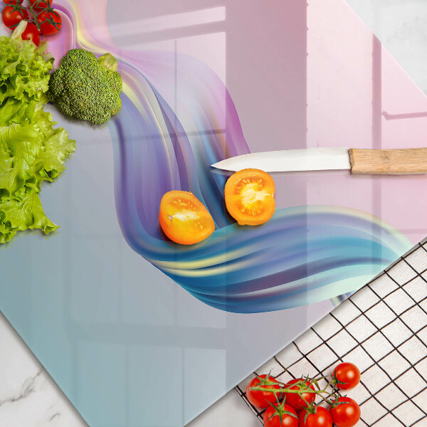 Steklena podloga za rezanje Pastelna abstrakcija