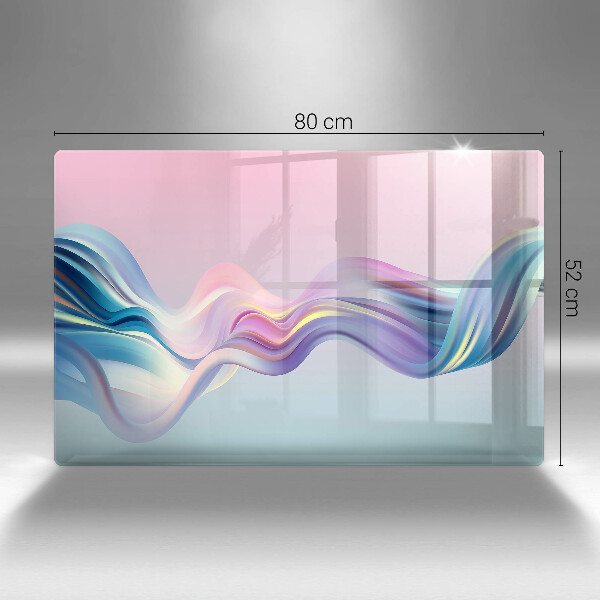 Steklena podloga za rezanje Pastelna abstrakcija