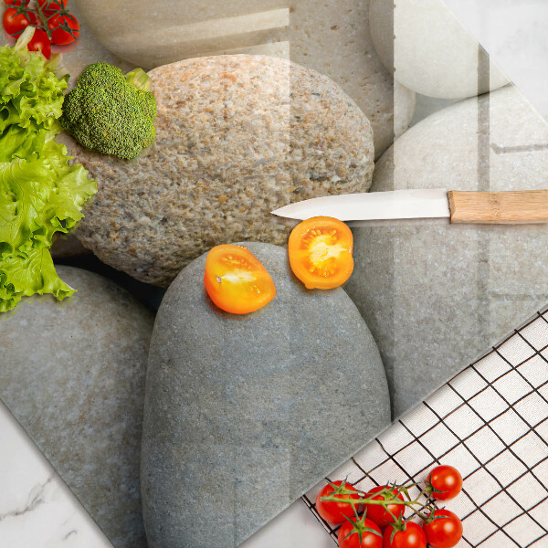 Steklena podloga za rezanje Vzorec ovalnih kamnov