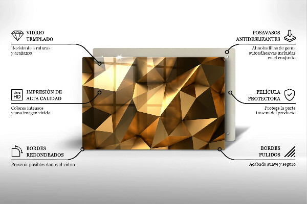Steklena podloga za rezanje Ozadje abstrakcije strukture