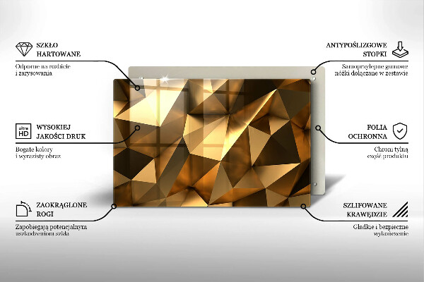 Steklena podloga za rezanje Ozadje abstrakcije strukture