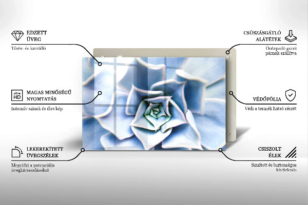 Steklena podloga za rezanje Cvetlična rastlina
