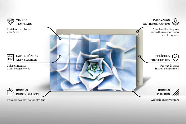 Steklena podloga za rezanje Cvetlična rastlina