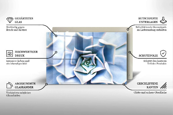 Steklena podloga za rezanje Cvetlična rastlina
