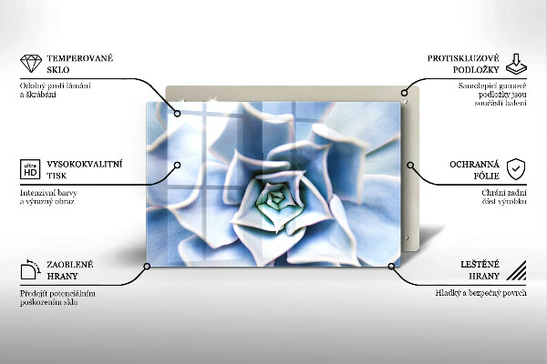 Steklena podloga za rezanje Cvetlična rastlina