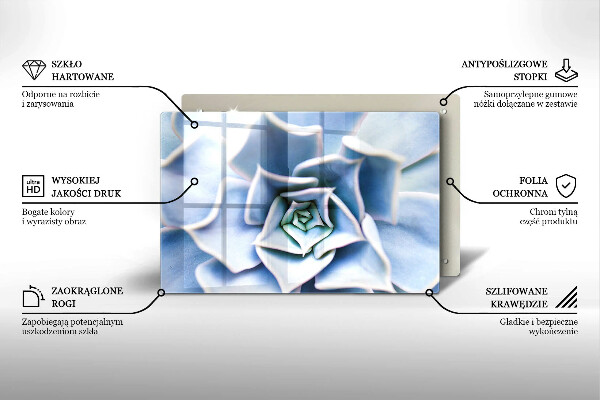 Steklena podloga za rezanje Cvetlična rastlina