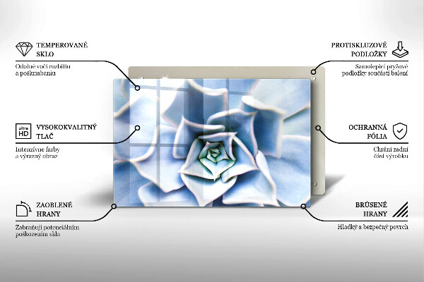 Steklena podloga za rezanje Cvetlična rastlina