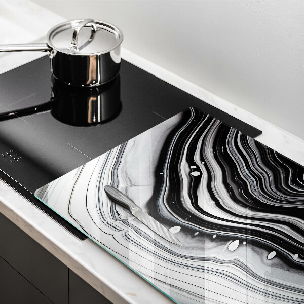 Steklena podloga za rezanje Abstrakcija črnila