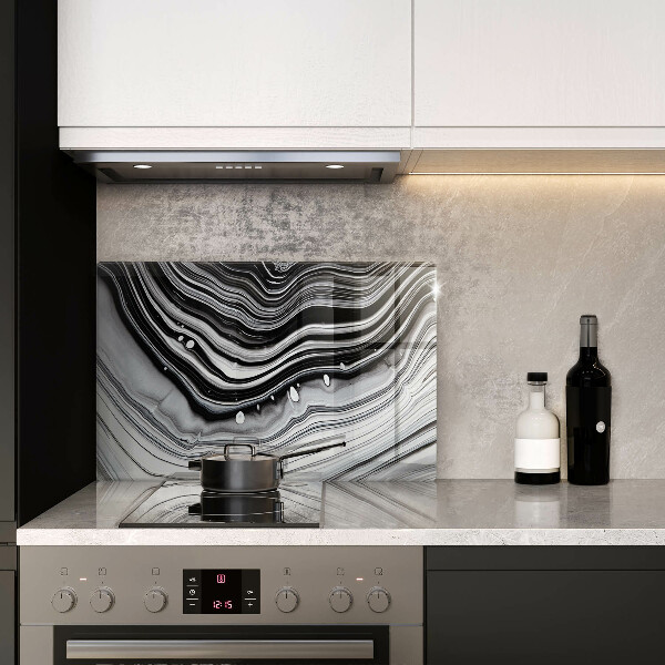 Steklena podloga za rezanje Abstrakcija črnila