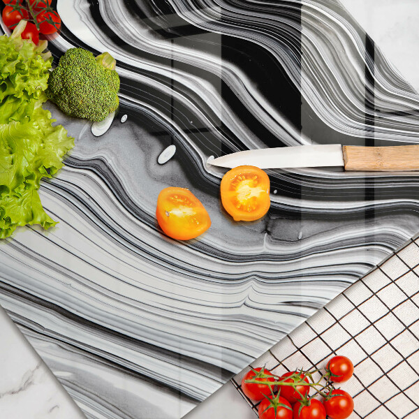 Steklena podloga za rezanje Abstrakcija črnila