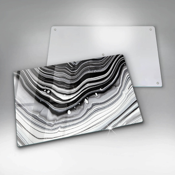 Steklena podloga za rezanje Abstrakcija črnila
