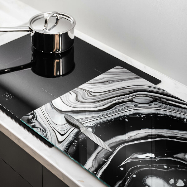 Steklena podloga za rezanje Abstrakcija črnila