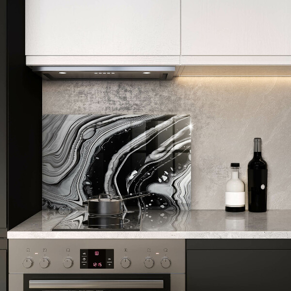 Steklena podloga za rezanje Abstrakcija črnila