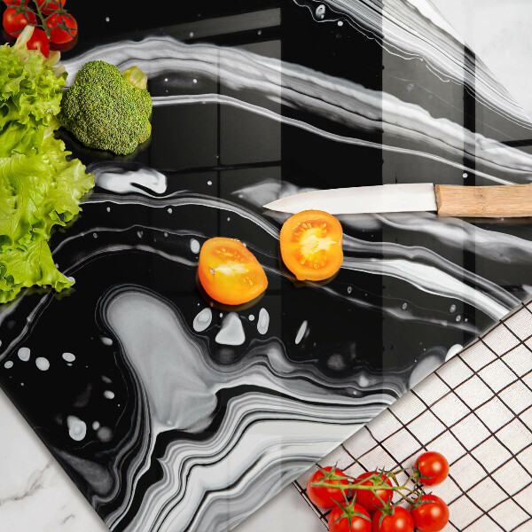 Steklena podloga za rezanje Abstrakcija črnila