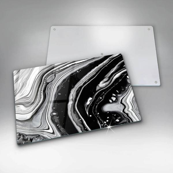 Steklena podloga za rezanje Abstrakcija črnila