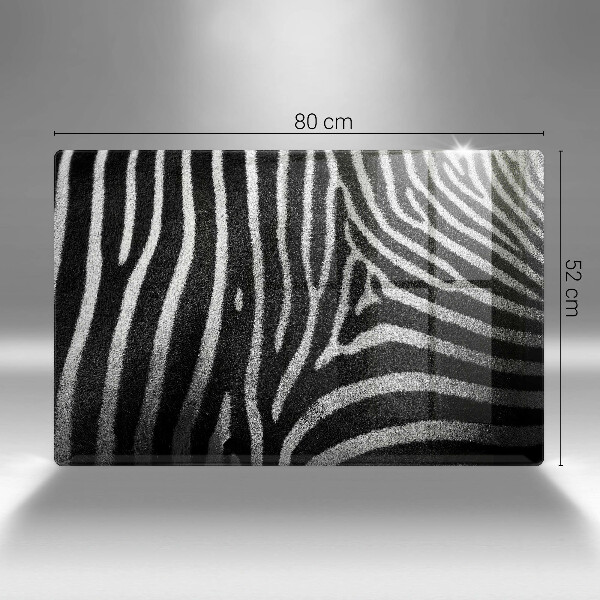Steklena podloga za rezanje Zebraste črte