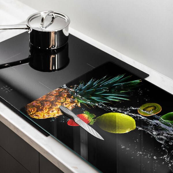 Steklena podloga za rezanje Sadje v vodi