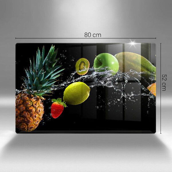 Steklena podloga za rezanje Sadje v vodi