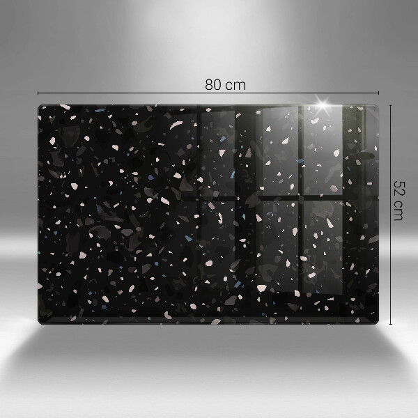 Steklena podloga za rezanje Temna kamenina