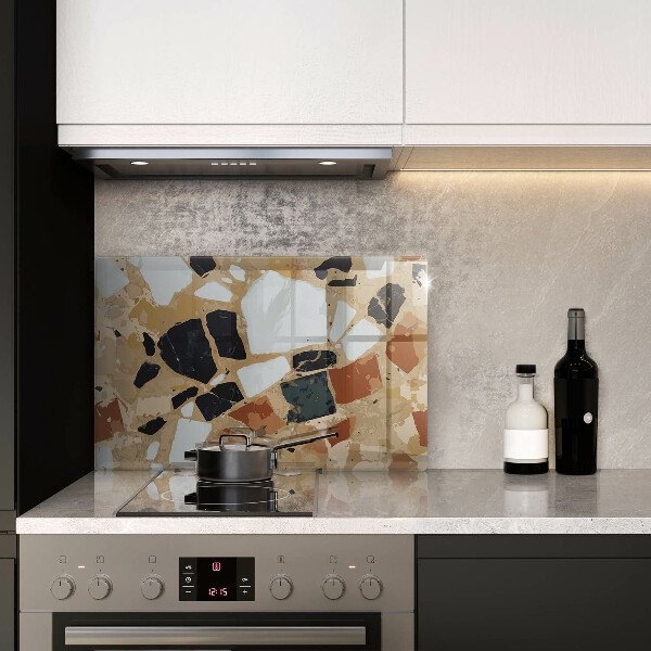 Steklena podloga za rezanje Plošča z okrasnimi kamni