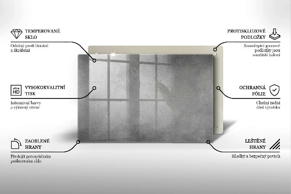 Steklena podloga za rezanje Ozadje s teksturo betona