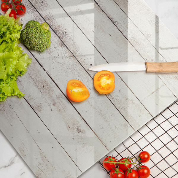 Steklena podloga za rezanje Stare lesene plošče