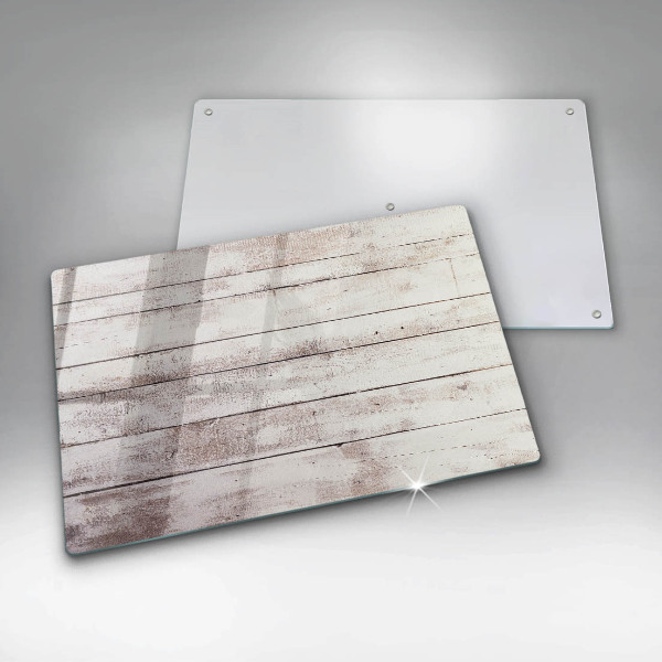 Steklena podloga za rezanje Stare lesene plošče