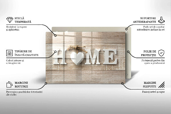 Steklena podloga za rezanje Home