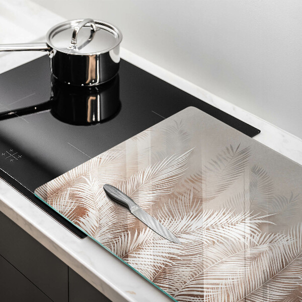 Steklena podloga za rezanje Boho rastlinski listi