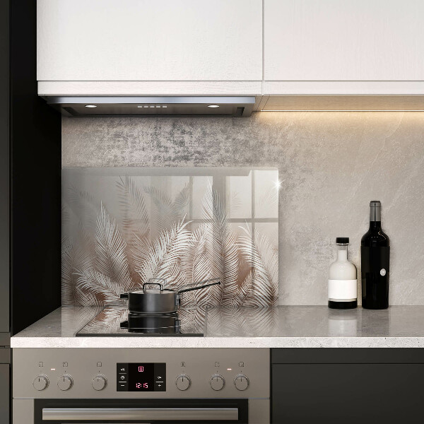 Steklena podloga za rezanje Boho rastlinski listi