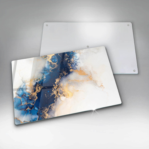 Steklena podloga za rezanje Abstrakcija z modro